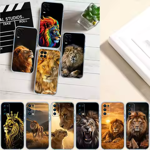 MI2 Animal lion Transparent Phone Case for LG K22 K30 K40 K40S K41 K42 K50 K50S K51 K51S K52 K61 K62