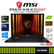 MSI Stealth 18 HX AI A2XWIG-054SG - Intel Core Ultra 9 275HX - GeForce RTX 5080 - 32GB RAM - 2TB SSD