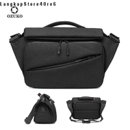 LangkapStore40re6 Ozuko กระเป๋าบุรุษไปรษณีย์กันน้ำของผู้ชายความจุมากกระเป๋าสะพายข้างสะพายไหล่