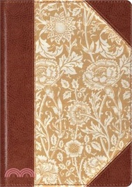 ESV Single Column Journaling Bible, Large Print (Cloth Over Board, Antique Floral Design)