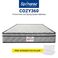 SpinaRez Cozy360 Mattress 10 inch Inner Coil Spring System (King/Queen/Super Single/Single)