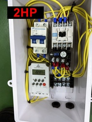 ตู้คอนโทรล ตู้ควบคุมมอเตอร์ ปั๊มน้ำ อัตโนมัติ 0.5HP/ 1HP/ 1.5HP/ 2HP/ 3HP Auto-Manual 220V มีไฟแสดงส