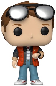 48907 Pop! - Movies: Back to The Future - Marty Checking Watch - Vinyl Figure, 9 cm (UK Exclusive) F