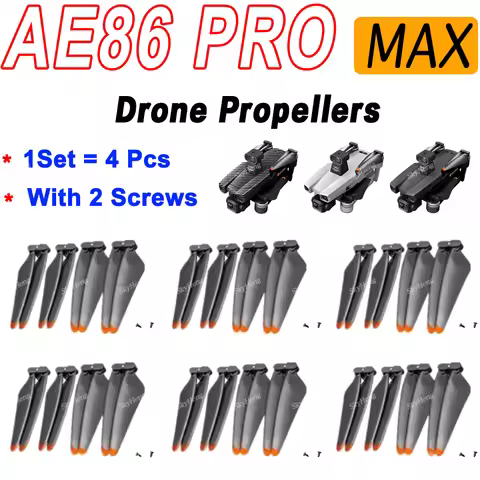 Original 4PCS AE86 ProMax 8K Drone Propellers AE86 Pro Spare Paddles For AE86 Pro Max Aerial Brushle
