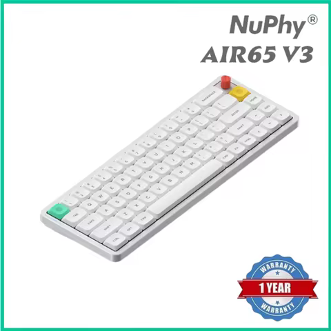 NuPhy Air65 V3 Hot Swappable Bluetooth Wireless Mechanical Keyboard 65 Keys 65% Custom Low Profile K