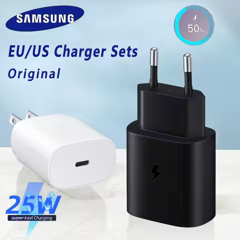 25W SAMSUNG Wall Charger EP-TA800 Usb Type C PD Supercharger Adapter Galaxy S24 FE Z Fold 7 6 Flip 5
