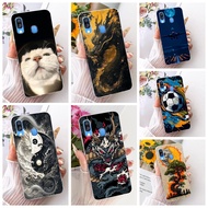 For Samsung Galaxy A40 Casing SM-A405F Luxury Dragon Cartoon Pattern Soft Silicone Back Cover For Sa