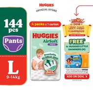 HUGGIES AirSoft Pants M46/ L36/ XL30/ XXL24 (4 Packs)