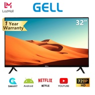 GELL smart tv 32 inches on sale tv flat screen smart tv sale Android LED TV youtube/netflix/Screen Mirroring