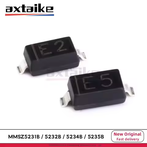 100PCS 5V1 5V6 6V2 6V8 MMSZ5231B E1 5.1V MMSZ5232B E2 5.6V MMSZ5234B E4 6.2V MMSZ5235B E5 6.8V T1G 3