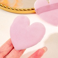 Reusable Love Heart-shaped Velvet Powder Puff Face Cosmetics Soft Sponge Face Makeup O6r0