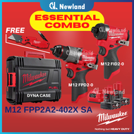 Milwaukee M12 Essential Combo / M12 FID2 / M12 FUEL™ Gen III 1/4" Hex Impact Driver (169.5 Nm)