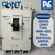 MCCB BREAKER CHINT NM8-400S 3 PHASE 400A SECOND ORIGINAL