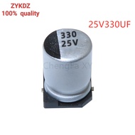 10PCS 25V330UF SMD Aluminum Electrolytic Capacitor 330UF25V Size：8*10MM