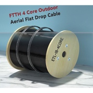 FTTH 4 Core Outdoor armoured Aerial Flat Drop Cable IB-4core 2km