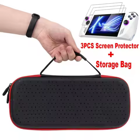 For Asus ROG Ally Hard Carrying Case Storage Bag EVA Shockproof Protective Cover Handbag Handheld Ga