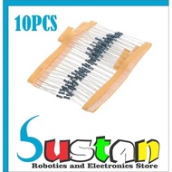 Populer RESISTOR 1K8 OHM 10PCS 1800 OHM 1/4 WATT 0.25 METAL FILM 1%