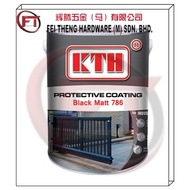 **KTH 786** Black Matt  - 5L / Protective Coating Wood And Metal/Cat Hitam Mati **KTH**