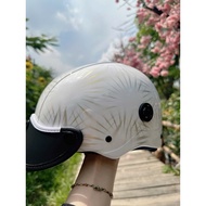 1/2 half-head helmet with high quality Carbon dipped paint in many colors to choose from for men and