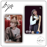 [2 SIDES] [BlackPink Lisa], 2 sides ATM skin | Decorative ATM Card Sticker, Apartment Card - Waterpr