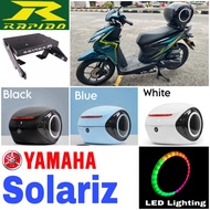 MONORACK RAPIDO YAMAHA SOLARIZ ALIEN TOP BOX 35L 35 LITER + LED LIGHT SIGNAL TAIL LAMP UNIVERSAL MOT
