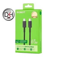 ROBOT RGXCC100 CHARGER Cable 100cm Data Cable 1M 65W 3A Max Fast Charging