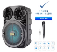 PALING LARIS SALON AKTIF MP3 MP4 SUPER BASS UKURAN 65 INCH KMS 3381 GRATIS MIC KARAOKE SPEAKER BLUET