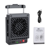 [topk1] Camera Cooler with Spring Clip Design Smart Temperature Control Dual Cooling System Fit for 