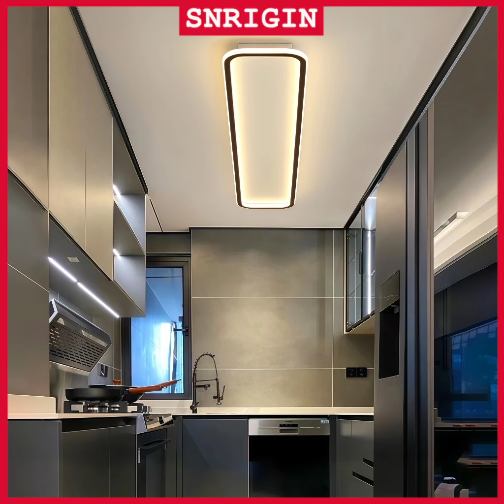 SNRIGIN LED Ceiling Light Ultra-thin 3CM Minimalist Lighting Modern Aisle Lighting