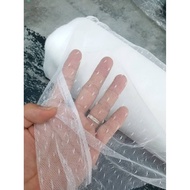 SOFT NET POLKA DOT BRIDAL (TULLE) - KAIN NET POLKA DOT LEMBUT