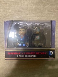 全新 中古系列 SUPERMAN & ARMORED BATMAN BE@RBRICK 100% set
