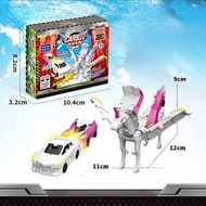 SKISOPGO Transformable Car Horse Creative Deformable Car Horse Childrens Collision Toys Interesting 