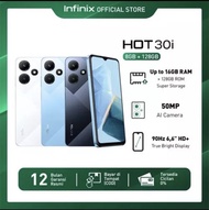 Infinix Hot 30i 8/128GB – Up to 16GB Extended RAM – Helio G37 - 6.6”