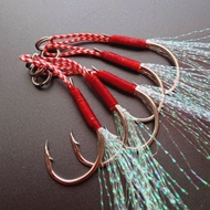 (5pcs) Set Single Assist Hook Jigging Micro Jig Hook Mata Kail Slow Jig Fast Jig
