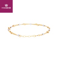 HABIB 585/14K White and Yellow Gold Bracelet 714-BR TW C01-Z