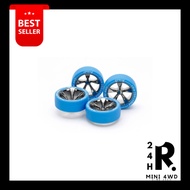  Tamiya 95654 Asia Challenge 2024 Small Diameter Low Profile Tire (Blue)/Whe