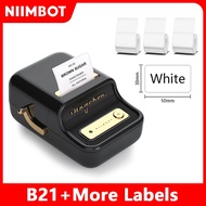 Niimbot เครื่องพิมพ์ไร้สายพกพาฉลากความร้อนขนาดเล็ก B1 B21เครื่องทำบาร์โค้ด QR ฉลากสำหรับพิมพ์ป้าย