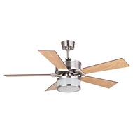 Decorative Ceiling Fan Mt Edma 52in METRO Brushed Nickel Ceiling Fan Fitting E27 Remote Control