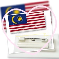 Bendera Malaysia / Badge Bendera Malaysia / Acrylic Bendera Malaysia / Malaysia Flag Badge / Lencana