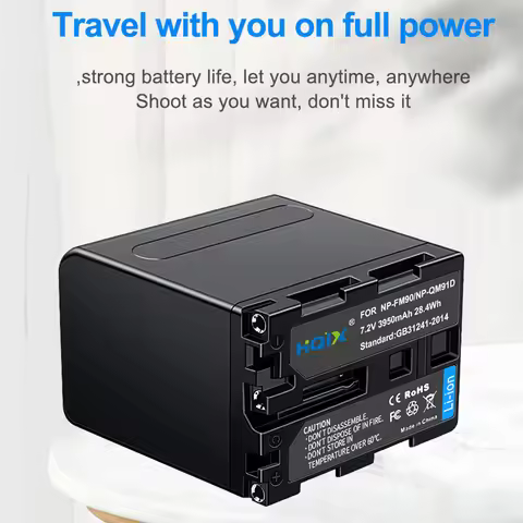 HQIX for Sony CCD-TRV96K TRV106K TRV108E TRV116 TRV126 TRV128 TRV208E TRV308 TRV418E Camera NP-QM91D