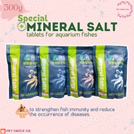 Fish Aquarium Pond Mineral Salt Tablet 500g Prevent Fish Diseases Anti Bacteria