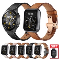 Leather Strap Band Replacement Bracelet for Realme Watch 3 / 3 Pro / 2 / 2 Pro / S