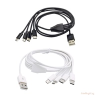 KING Multi Charging Cable Multiple Charger Cord USB to Type-C Micro USB Power Cord Portable Power Co