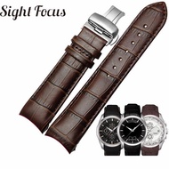 Original Calfskin Leather Men Watchband 1853 for Tissot Watch Strap T035410A 407A Couturier 22 23 24mm Watch Bands Belt Bracelet Watches