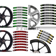 [12 Options]  Motorcycle MotoGP series Car Rim Stripe Tape sticker suitable for 16-21 Inch wheel Hon