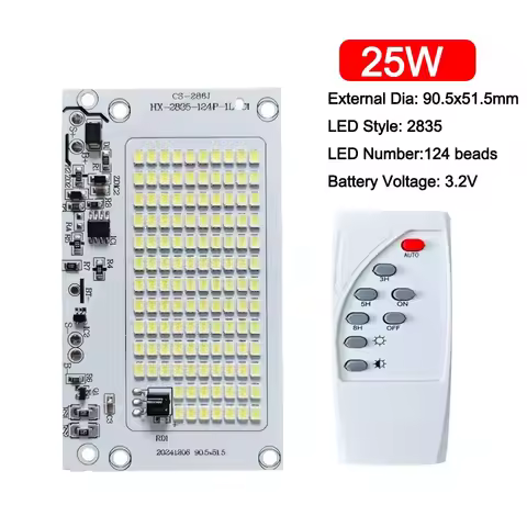 1Pcs SMD Bulb 2835 LED Lamp Chips 10W/15W/25W/40W/60W/100W White Light LED Solar Light Board with Re