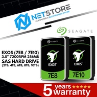 SEAGATE EXOS (7E8 / 7E10) 3.5” 7200RPM 256MB SAS HARD DRIVE (2TB, 4TB, 6TB, 8TB, 10TB)