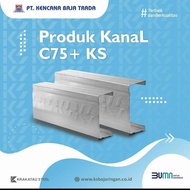 LIGHT STEEL C75 x 0.75 mm KS (KRAKATAU STEEL) ORIGINAL - SNI x 6 Meters