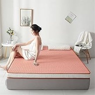 MMLLZEL 95D Latex Filling Mattress Floor Mat Foldable Slow Rebound Tatami Cotton Cover Bedspreads 6/9cm Thickness Size Mattresses (Color : 6cm, Size : 150x200cm)