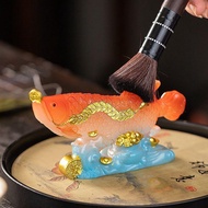 Taiwan Golden Arowana Resin Color-Changing Tea Pet Decoration Ornaments Simulation Goldfish Play Tab